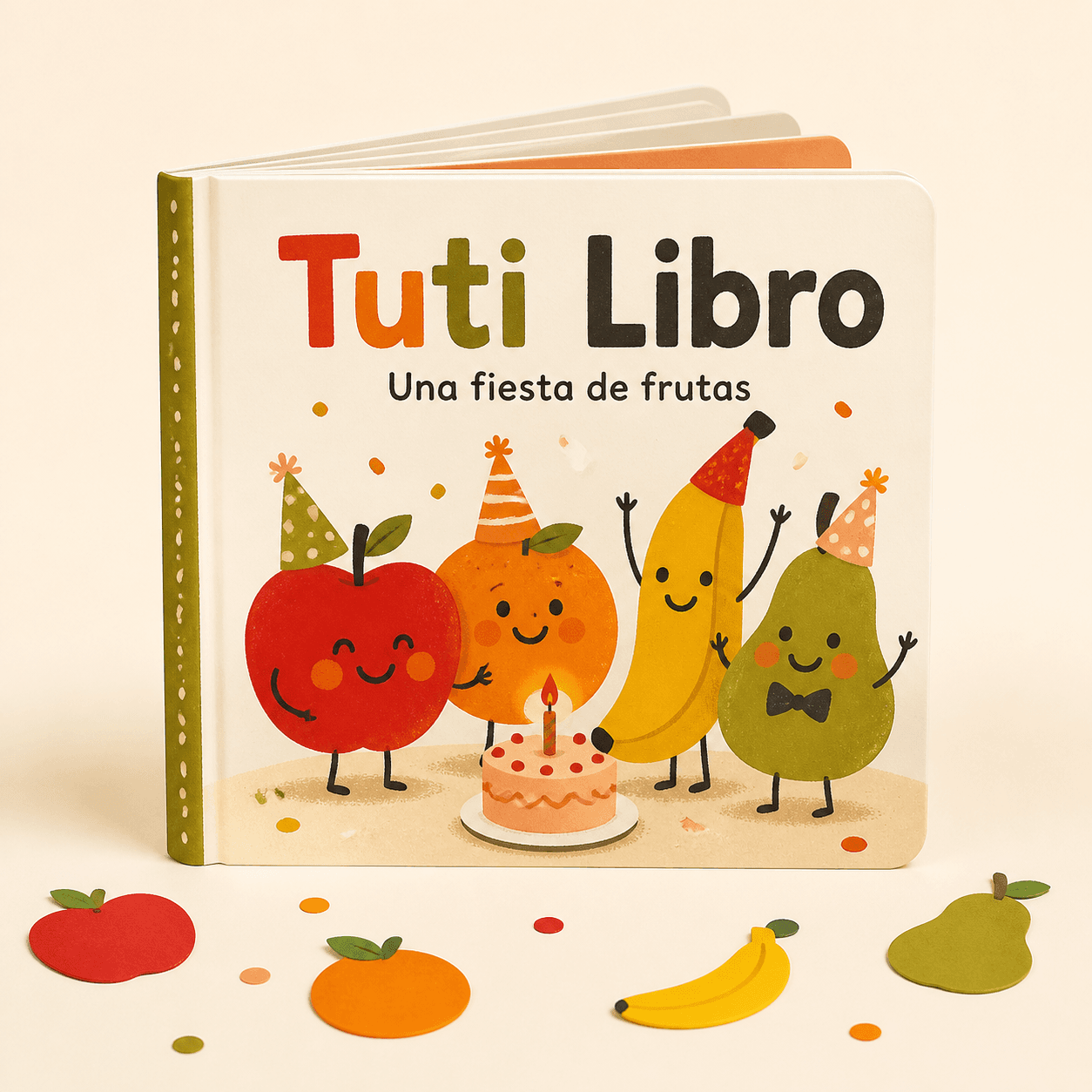 Concepto del futuro Tuti Libro Una fiesta de frutas